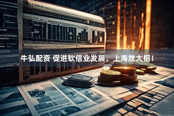 牛弘配资 促进软信业发展，上海放大招！
